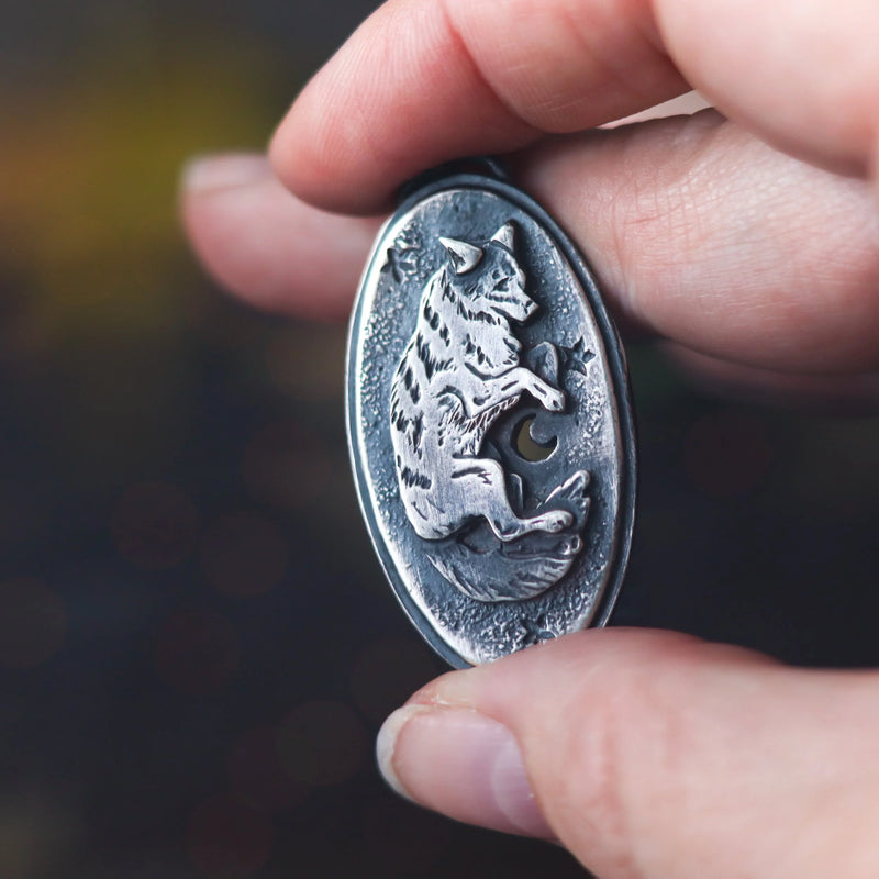 Celestial Canines | Silver Amulet