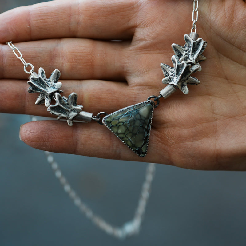 Ouroboros | Fossilized Snake Vertebrae Necklace
