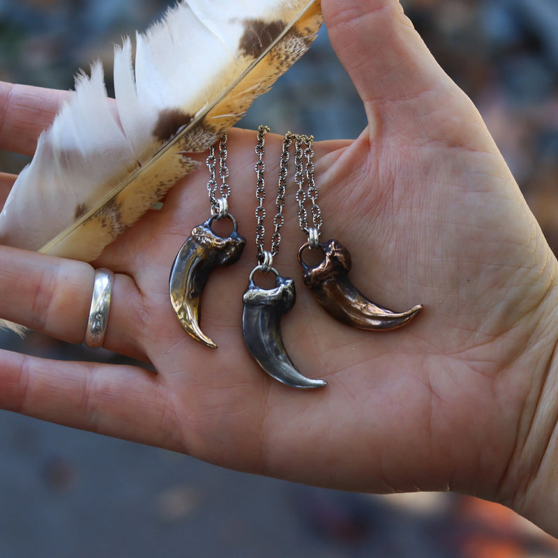 Wolf Claws | Sterling + Bronze Necklaces