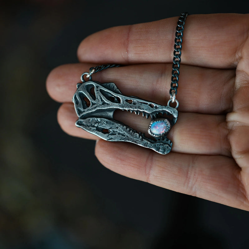Spinosaurus Skull | Opal Necklace