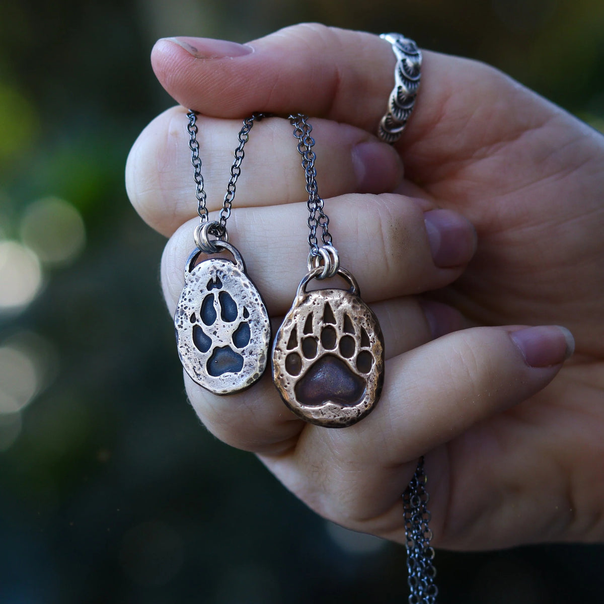 Wolf track side view