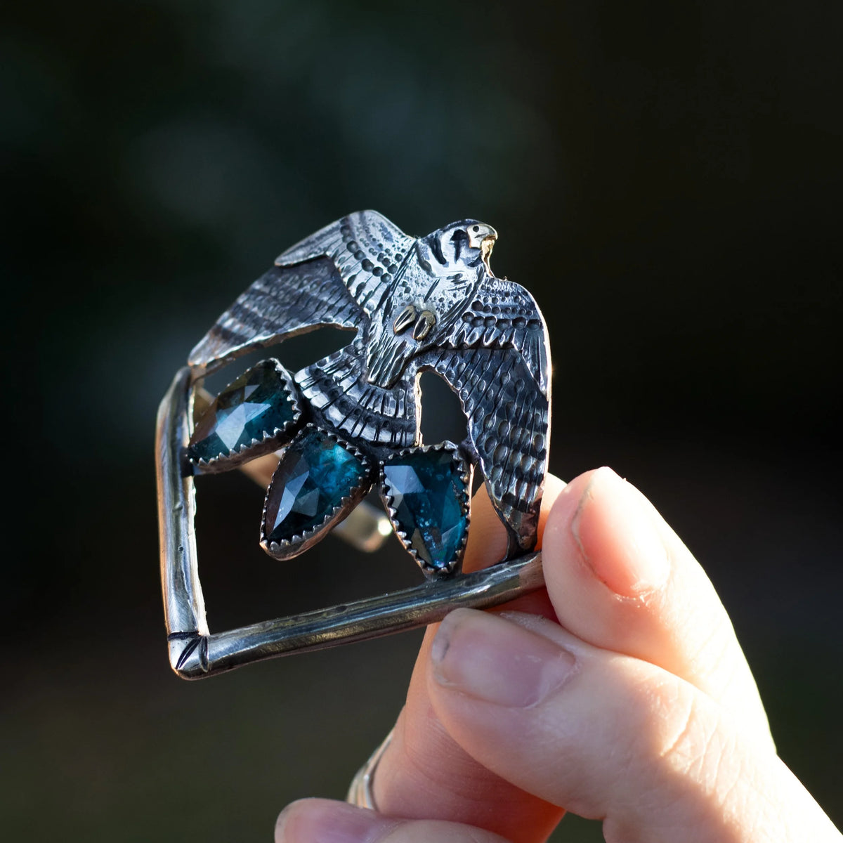 The Kestrel - Spear Cuff Bracelet, detail view