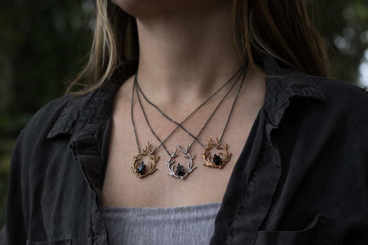 Artemis the Huntress Necklaces - Stag Amulet, alternate view