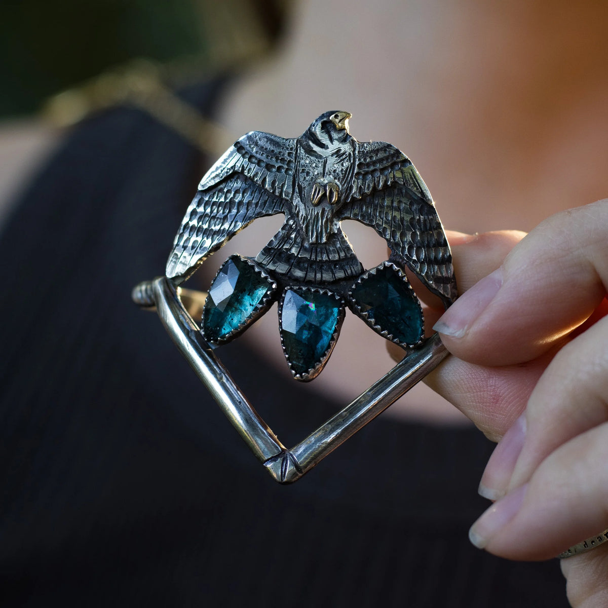 The Kestrel - Spear Cuff Bracelet, styling view