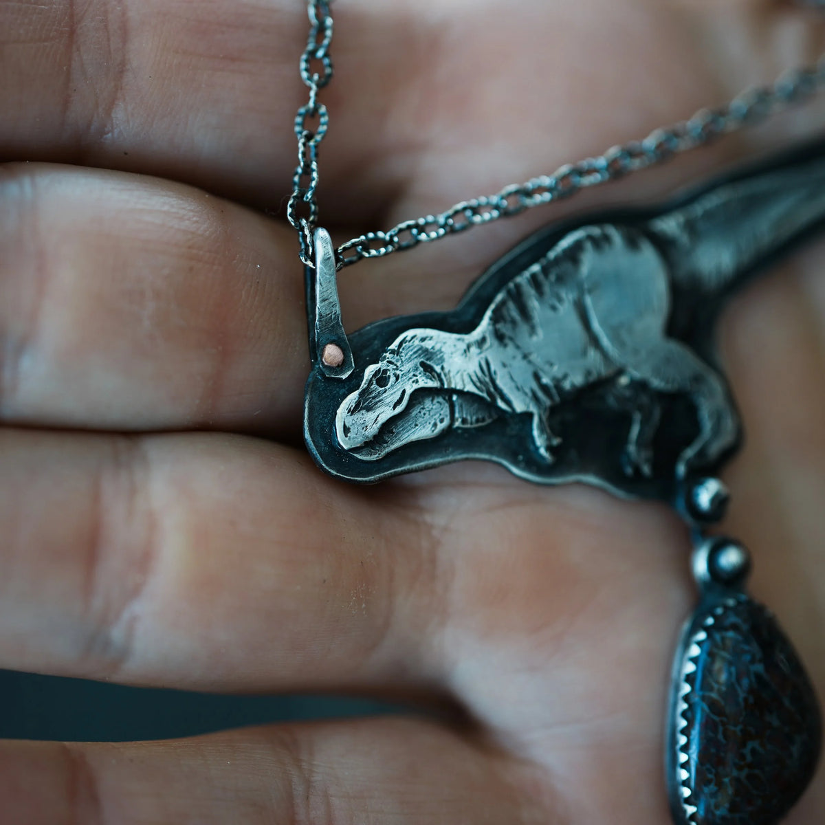 Tyrannosaur - Necklace, alternate view