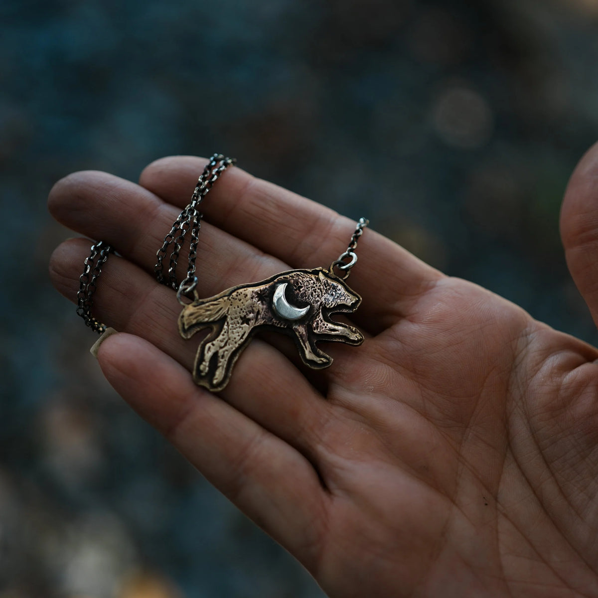 Celestial Guardian Bear necklace, main view