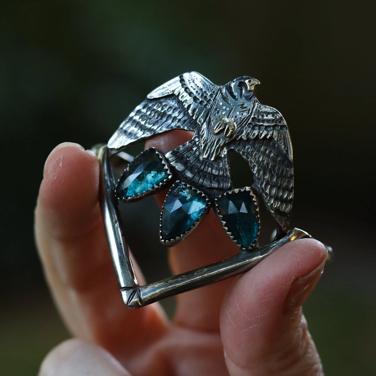 The Kestrel - Spear Cuff Bracelet, side view