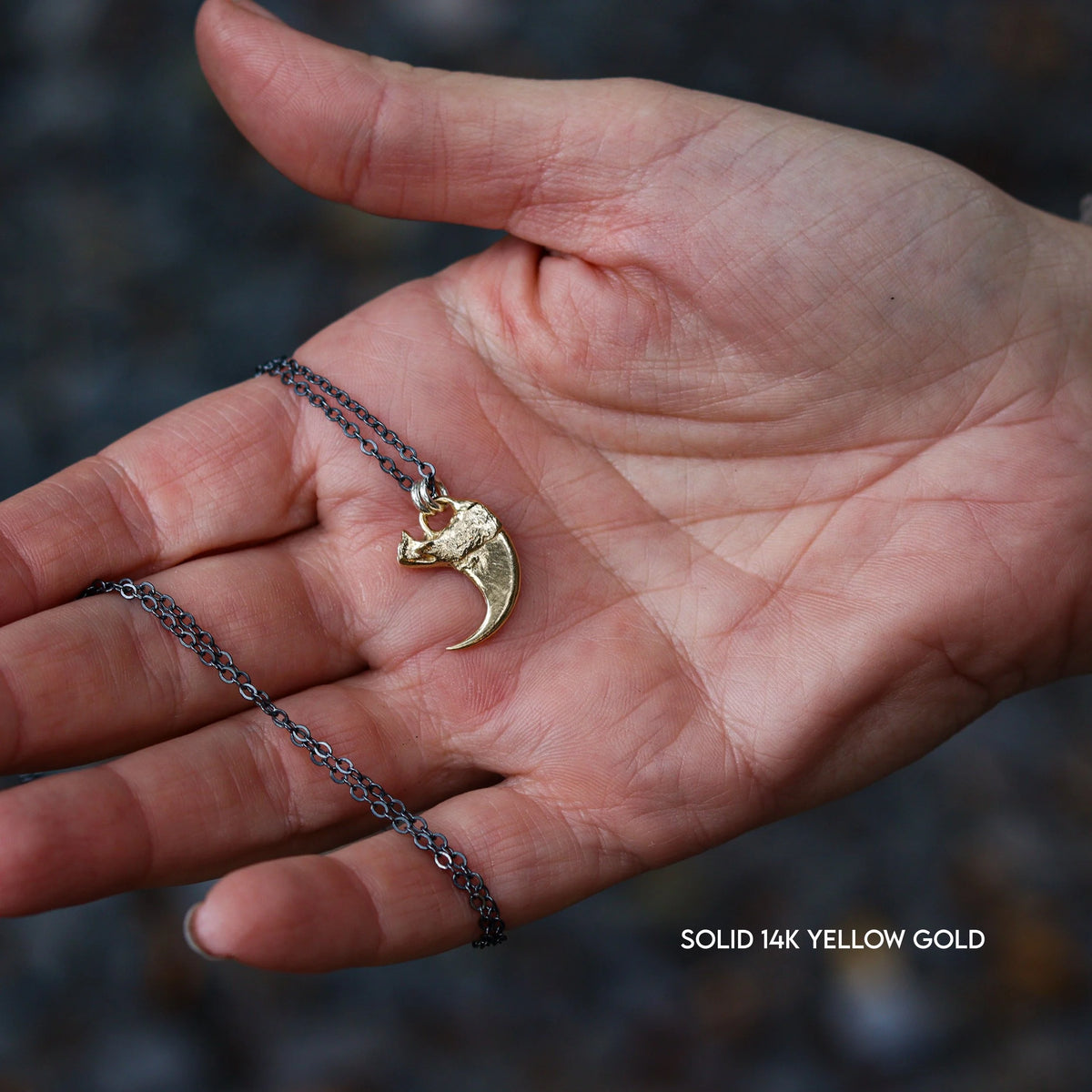 Fox claw in gold