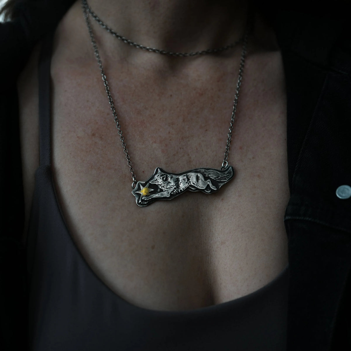 1 LEFT — Star Thief - Necklace, side view