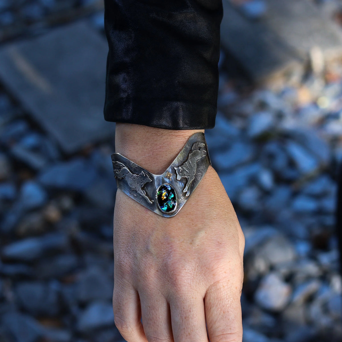 The Lovers - Wolf Cuff, detail view