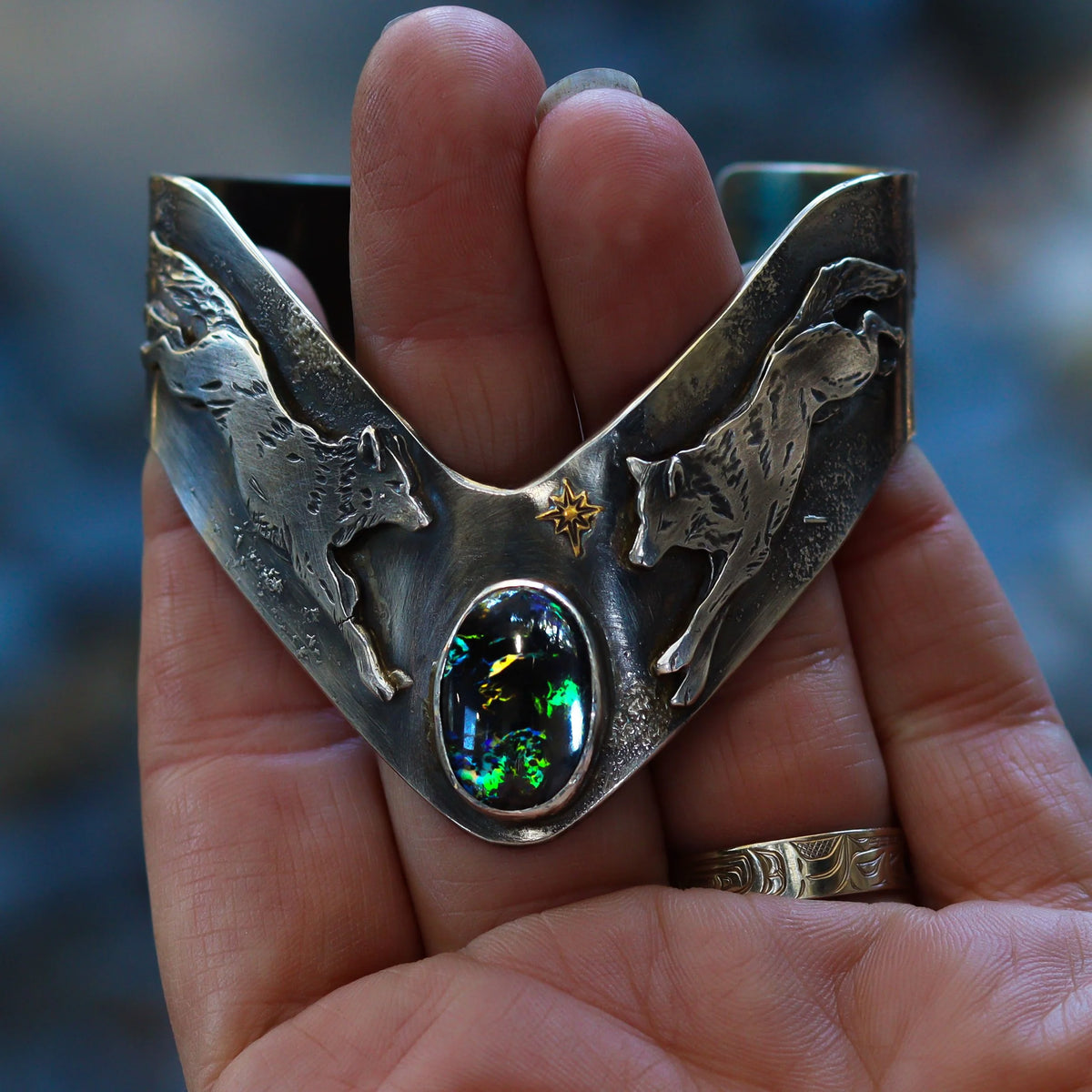 The Lovers - Wolf Cuff, close-up detail